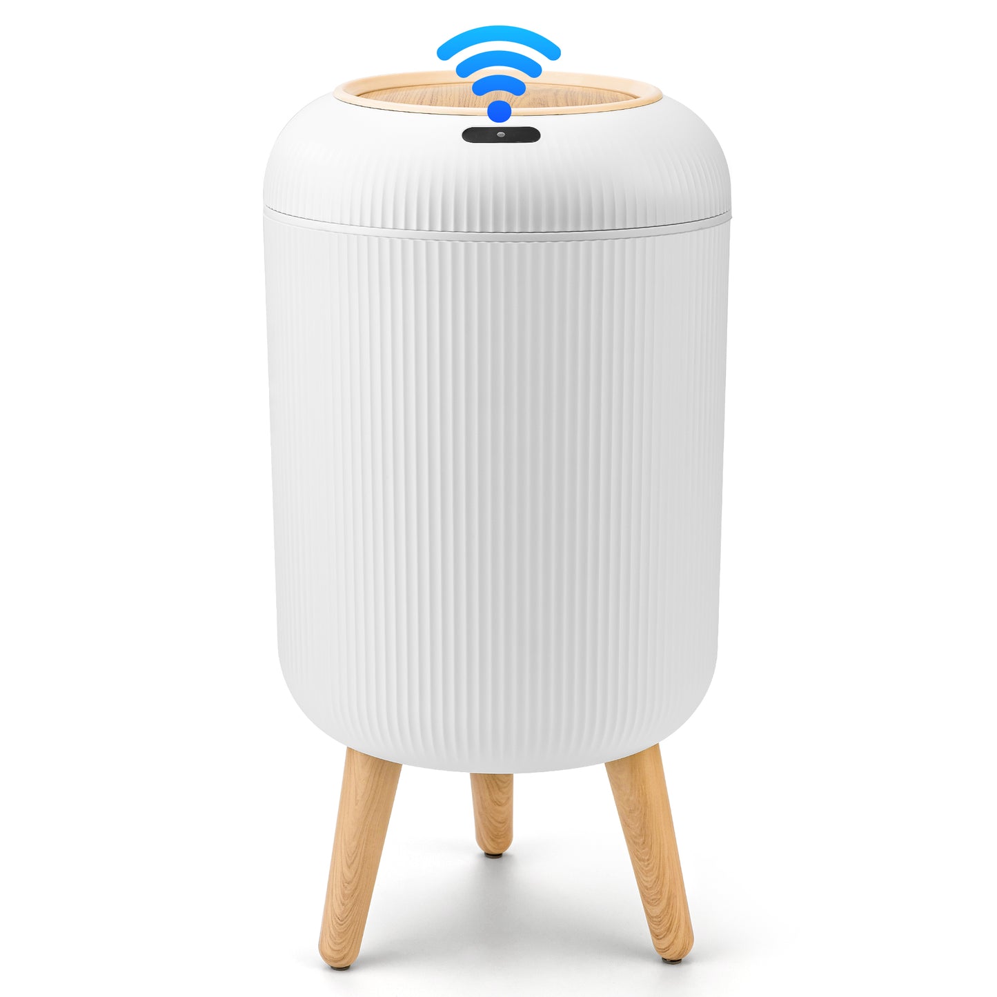 Pukomc Smart Sensor Wastebasket, Convenient and Hygienic Easy to Use, Technology Sensor Waterproof Wastebasket Plastic Trash can for Kitchen, Bathroom, Bedroom, Living Room, Office and Outdoor